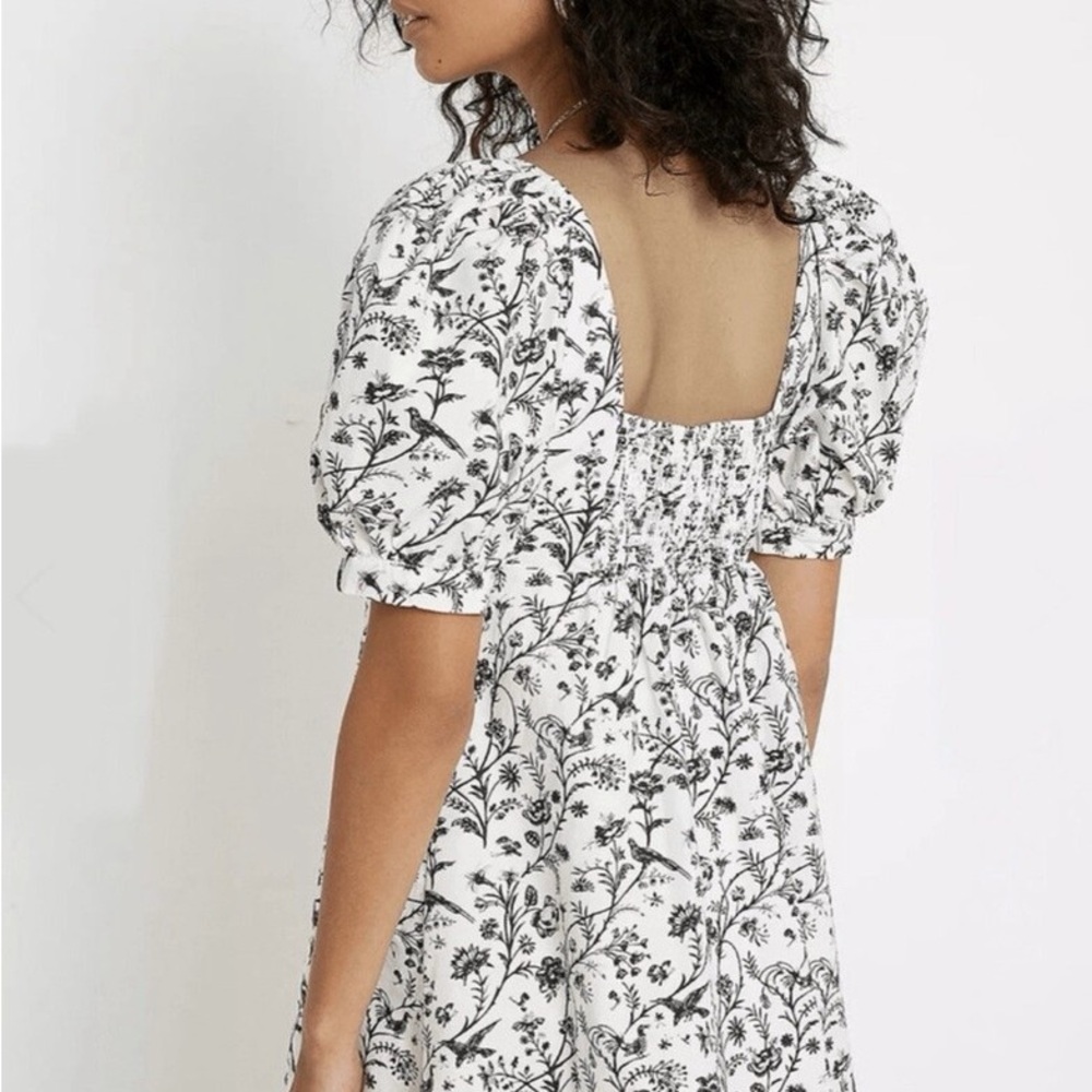 American Eagle Outfitters Black and White Sundress with Square Neck